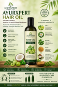 🌿 AYURXPERT Herbal Hair Oil