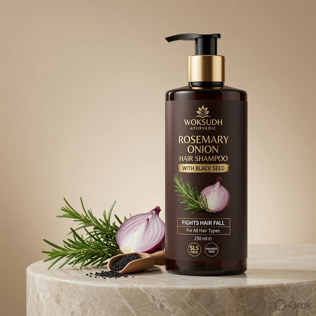 Rosemary Onion Shampoo + Hair Oil Combo