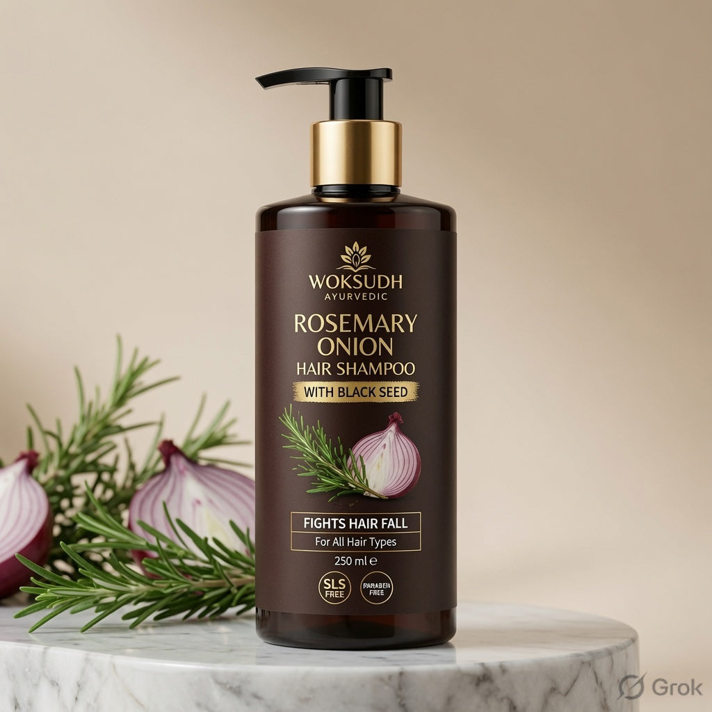Rosemary Onion Shampoo + Hair Oil Combo