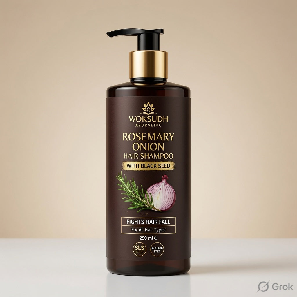 Rosemary Onion Shampoo + Hair Oil Combo